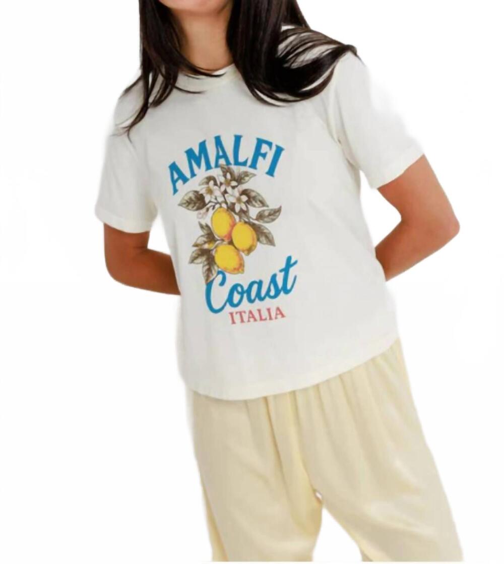 NEW SUNNY SOMEWHERE women's everyday tee in amalfi coast italia